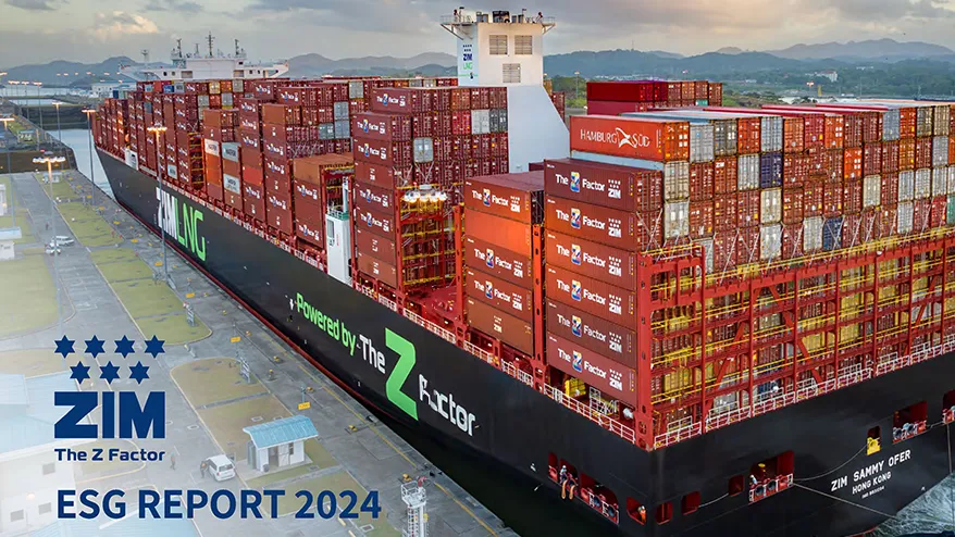 Zim ESG Report 2024 Cover 878X494